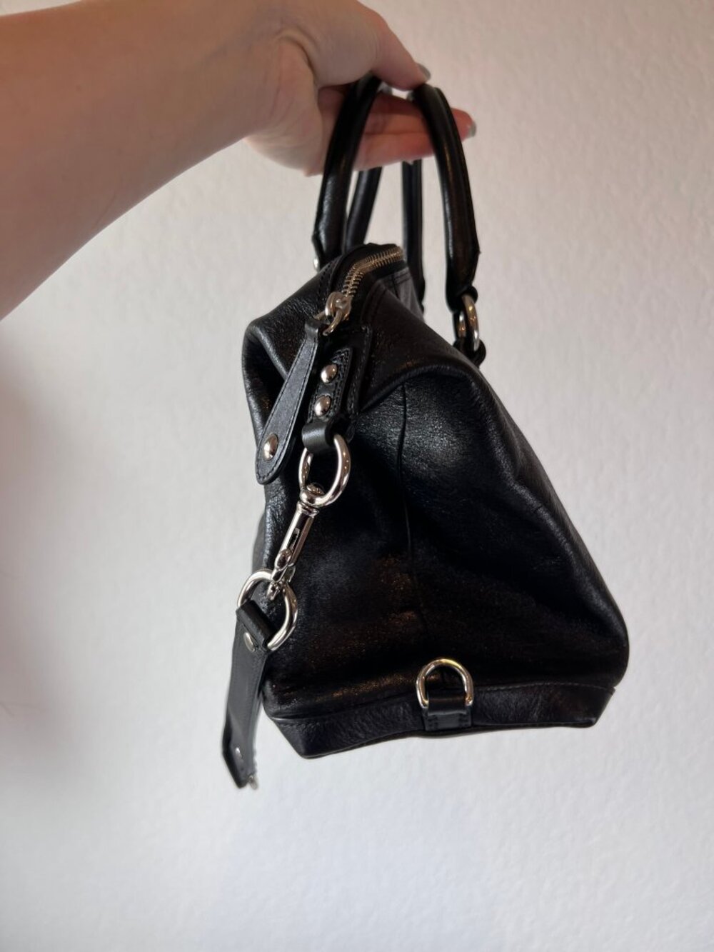 Y2K Coach Madison Sabrina Black Leather Purse Silver Hardware - Picture 12 of 12